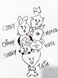 Maybe you would like to learn more about one of these? 15 Trend Terbaru Gambar Sketsa Boneka Bts Tea And Lead
