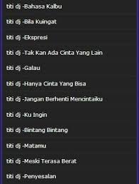 Lirik lagu titi dj jangan berhenti mencintaiku. Collection Of Songs Titi Dj Mp3 For Android Apk Download