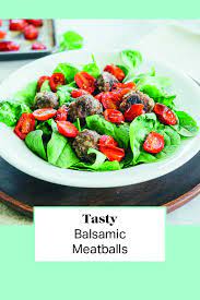 Things to do with a potato. Tasty Balsamic Meatballs