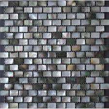 Subway tile is a classic choice for a kitchen backsplash. Black Lip Seashell Mosaic Mother Of Pearl Subway Tile Backsplash