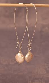 Coin Pearl On Large Kidney Wire Earrings Free Shipping Kidney Wire Earrings Classic Earrings Earrings
