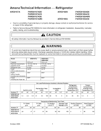 Motor wiring sanyo srd 72hd control diagram lg heat pump throughout amana refrigerator in amana ptac wiring diagram. Amana Technical Information Refrigerator Caution Warning Manualzz