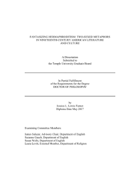 How to pronounce hermaphrodite correctly. Fantasies Of Hermaphroditism Two Sexed Metaphors In Nineteenth Century American Literature And Culture