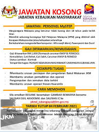 For children (below 18 years old): Jawatan Kosong Di Jabatan Kebajikan Masyarakat Jkm Cawangan Subang Jaya Jobcari Com Jawatan Kosong Terkini