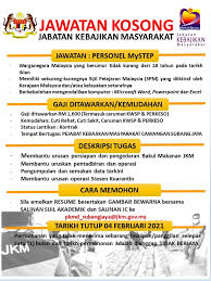 Jabatan kebajikan masyarakat telah ditubuhkan dalam tahun 1946. Jawatan Kosong Di Jabatan Kebajikan Masyarakat Jkm Cawangan Subang Jaya Jobcari Com Jawatan Kosong Terkini