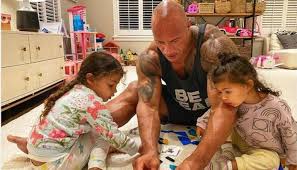 Dwayne became a dad for the first time when his eldest daughter, simone, arrived on august 14, 2001. Dwayne Johnson Shares Video Of Playing With Daughter In A Pool Take A Look