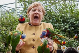 Angela Merkel im Vogelpark: So haben Sie die Kanzlerin noch nie gesehen