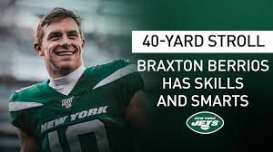 The jets starting slot receiver in 2020 led the team in receiving yards the past two seasons. 40 Yard Stroll Braxton Berrios Was A Valedictorian At The U New York Jets Nfl Youtube