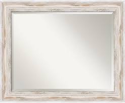27 H X 33 W Alexandria Mirror Whitewash Wood Wall Mirror Mirror Wall Mirror