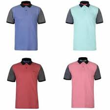 Details About Pierre Cardin Contrast Collar Sleeves Polo Shirt Mens Top Tee Casual T Shirt