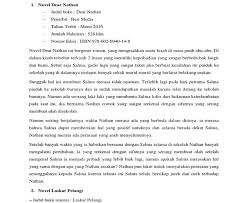 Bm docx 1 perwatakan watak utama novel yang telah saya. Contoh Sinopsis Novel Jendela Menghadap Jalan Cerpen