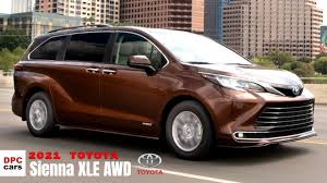 2021 Toyota Sienna Xle Awd Hybrid Youtube