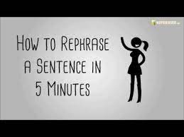 How does the paraphrase generator work? How To Rephrase A Sentence In 5 Minutes Youtube