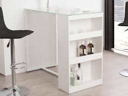 Colonne, armoire, étagère, housse, sac de rangement à des prix imbattables sur id market. Table De Bar Avec Rangement Et Plateau En Verre Trempe H 105cm Tetris Blanc Table Bar Cuisine Cuisine Appartement Table Salle A Manger