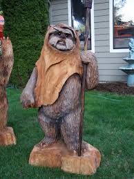Star Wars Figures For Sierra Snow Park Chainsaw Carving And Chainsaw Art Bob King Chainsaw King Chainsaw Wood Carving Chainsaw Carving Carving