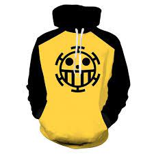Unisex Trafalgar Law Hoodies One Piece Zip Up Pullover 3d Print Jacket Sweatshirt In 2021 One Piece Hoodie Hoodies Men Sweatshirts Hoodie