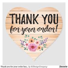 Thank You For Your Order Heart Label Zazzle Com In 2020 Color Street Scentsy Facebook Party Color Street Nails