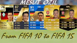 He has dark brown color hair and brown. Mesut Ozil Ultimate Team Cards From Fifa 10 To Fifa 15 Youtube