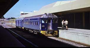 Bluebird 104 Avocet With 280 Power Car Adelaide Terminal On 10am To Port Pirie April 9 1985 Rail Car Train Service Western Australia