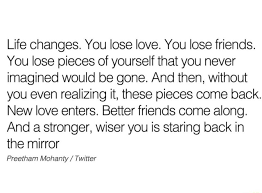 Bought from rack on saturday and finish the book on wednesday >3 >3 >3. Life Changes You Lose Love You Lose Friends You Lose Pieces Of Yourself That You Never