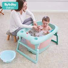 You can splash out on a baby bath spa with shower, or keep it simple with a bucket tub that mimics the experience of being in the womb. Children S Bath Bucket Folding Bath Bath Bath Bath Baby Swimming Bucket Newborn Large Bath Bucket Household Baby Bath Can Sit An Inflatable Portable Bathtubs Aliexpress