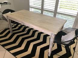 Timber Dining Table With White Washed Finish Dining Tables Gumtree Australia Gold Coast Cit Timber Dining Table Marble Dining Table Set Dining Table Marble