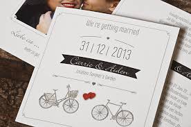 Vintage Retro Tandem Einladung Zur Hochzeit Carrie Und Aiden Carinokarten Romantische Hochzeitseinladungen Hochzeitseinladung Einladungen Hochzeit