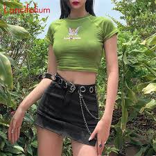 Maybe you would like to learn more about one of these? Sexy Green T Shirt Women Summer Cotton Cute Butterfly Graphic Aesthetic Crop Top Ladies Short Sleeve Baddie Egirl Cropped Tee T Shirts Aliexpress
