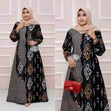 More images for model baju batik wanita trend 2021 » Gamis Batik Batik Gamis Gms New 09 Baju Batik Wanita Gamis Masa Kini Batik Gamis