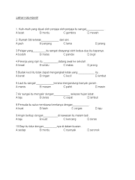 Latihan Kata Adjektif