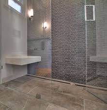 The tile size is 13x26. Popular Bathroom Features Slot Linear Drains And Curbless Showers Acton Adu