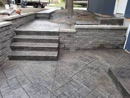 7 inspiring stamped concrete patio ideas | hunker. Louisville Stamped Concrete Company Concrete Driveway Patio Builder