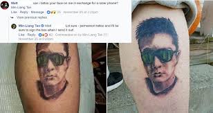 You also can make your own die cut stickers. Razer Ceo Gives Fan Free Phone After Getting Permanent Tattoo Of His Face