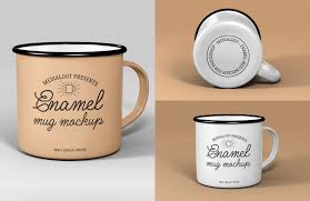 Enamel Mug Mockup In 2020 Mugs Mockup Enamel