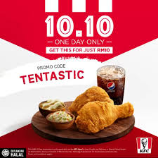Rm 15.90 (lunch / dinner treat: Kfc Malaysia 10 10 Promotion With Rm10 Snack Plate On 10th October