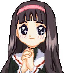 Cute Anime Kawaii Cardcaptor Sakura Tomoyo Clamp Cardcaptors Anime Pixel Art Pixel Characters Pixel Drawing