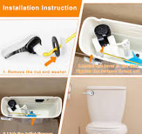 Front Mount Toilet Handle Replacement Kit, 2 Pack Toilet ...