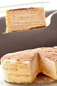 Mille Crepe Tiramisu Birthday Cake Recipe Tasting Table Fancy Desserts Delicious Desserts Sweet Desserts