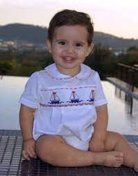 Sailing Smocked Boys Bubble Newborn Smocked Baby Dresses Smocked Baby Clothes Boys Smocked Outfits
