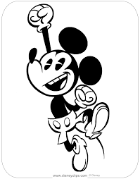 Paint by number is a coloring and painting game for both adults and children who enjoy art and want to have a good time. Mickey Mouse Tv Series Coloring Pages Disneyclips Com