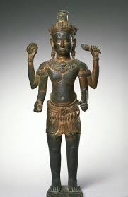 The Hindu Deity Vishnu Vasudeva Narayana Place Of Origin Cambodia Former Kingdom Of Angkor Date 1175 1225 Mate Buddhism Art Standing Buddha Ancient Cultures