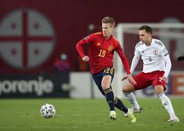 Der fußballspieler dani olmo ist in der saison 2020/2021 bei rb leipzig unter vertrag und wird dort im mittelfeld eingesetzt. Football Soccer Spain Scrape Win Over Georgia With Late Olmo Strike The Star