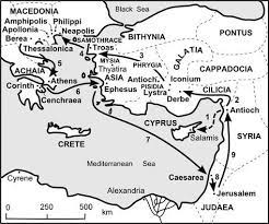 The apostle paul's second missionary journey: Map Of Paul S Second Missionary Journey Paul S Missionary Journeys Paul Bible Bible Mapping