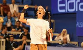 Jannik sinner and lorenzo musetti at rome's internazionali bnl d'italia on may 8th, 2019. Jannik Sinner Hanspeter Sinner Buon Compleanno Jannik Sinner Oggi Il Campione Compie 18 Jannik Sinner Men S Singles Overview