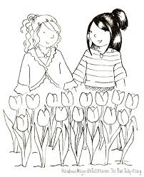 Rainbow Magic Petal Fairies Tia The Tulip Fairy Coloring Page Fairy Coloring Coloring Pages Rainbow Magic