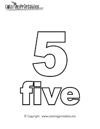 Download them or print online! Number Five Coloring Page Printable Math Coloring Coloring Pages Printable Numbers