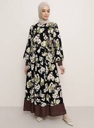 Tesettur Elbise Modelleri Ve Fiyatlari Modanisa 2 85 Crewneck Dress Dresses Long Sleeve Dress