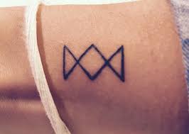 Ave Maria Symbol Of St Mary Mckillop Tattoo Tattoos Triangle Tattoo Maria Tattoo