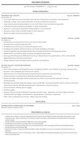 Qa Test Analyst Resume Sample Mintresume