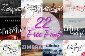 One is script and the other is sans serif for all your basic projects. 22 Gorgeous Free Fonts For Designers And Crafters Inspiks Market